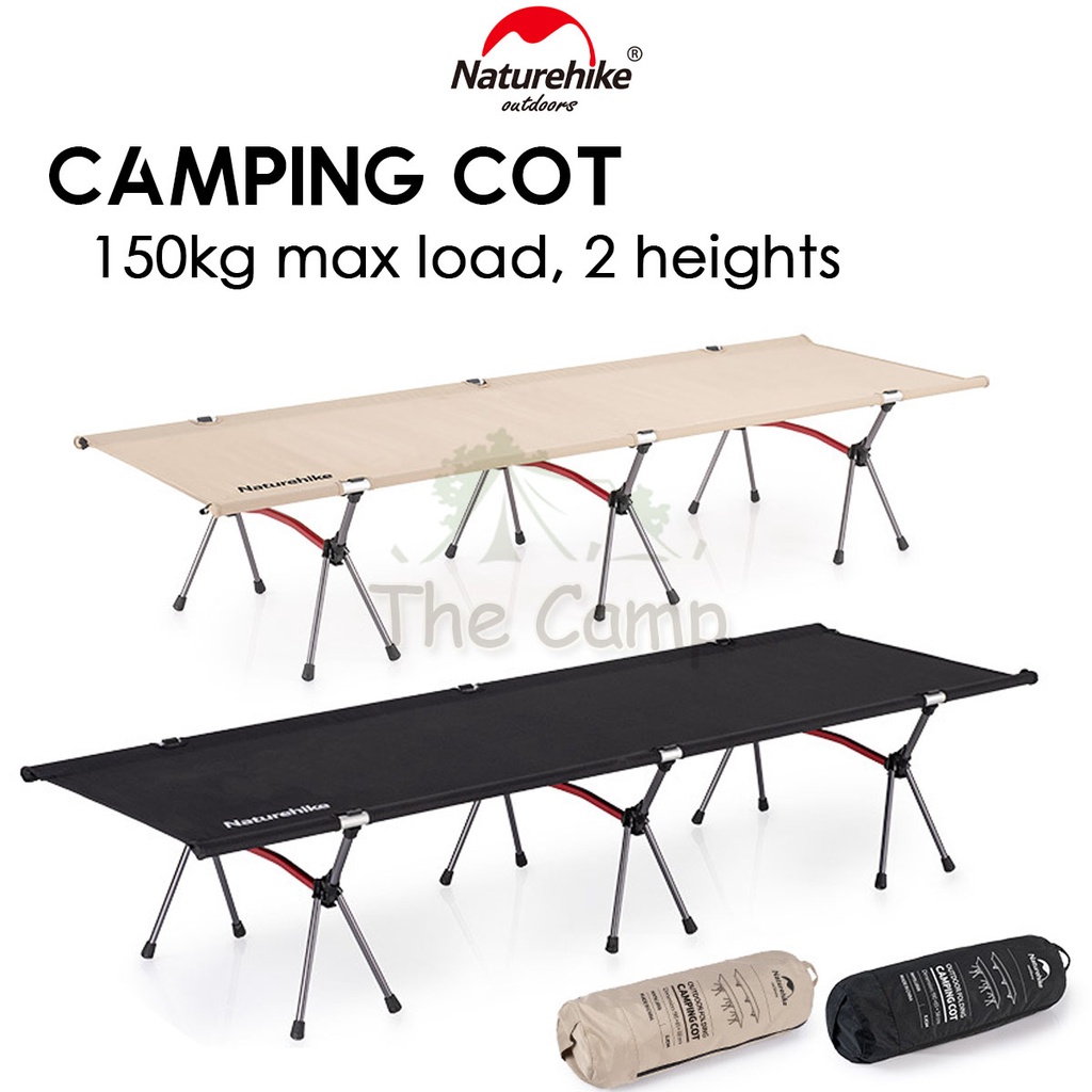 Naturehike Adjustable Height Camping Cot Foldable Sleeping Mat Outdoor