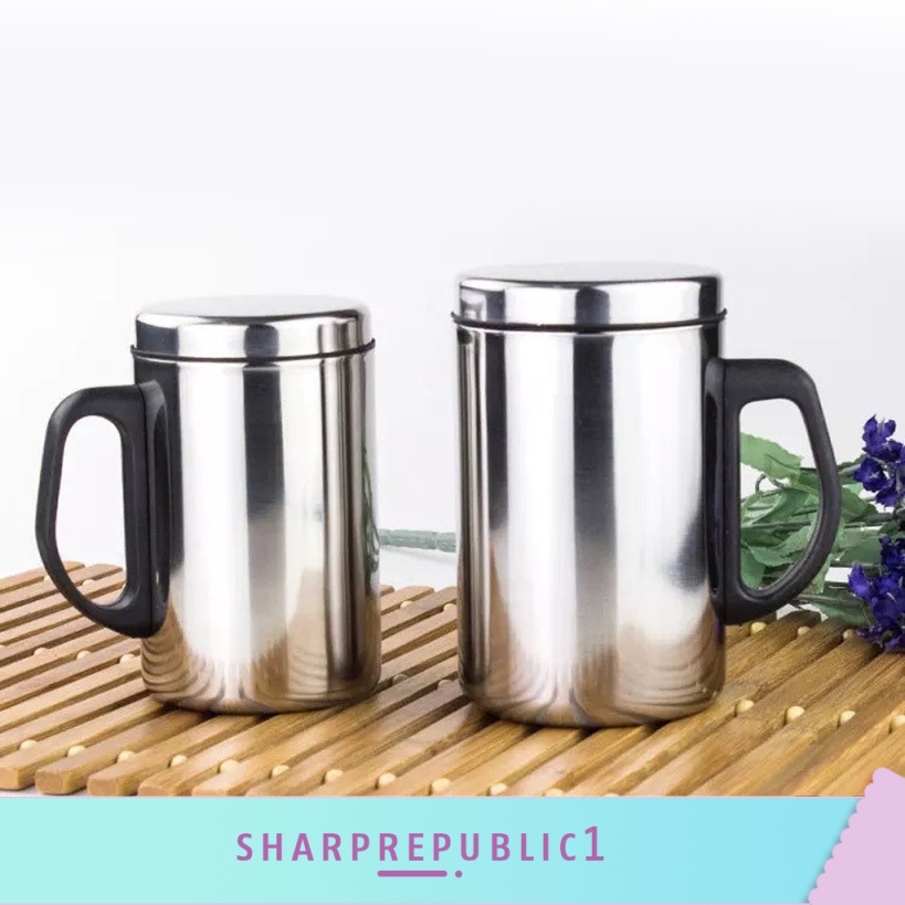 350/500ml Stainless Steel Hot Water Cup Double Wall Insulate Mug with ...