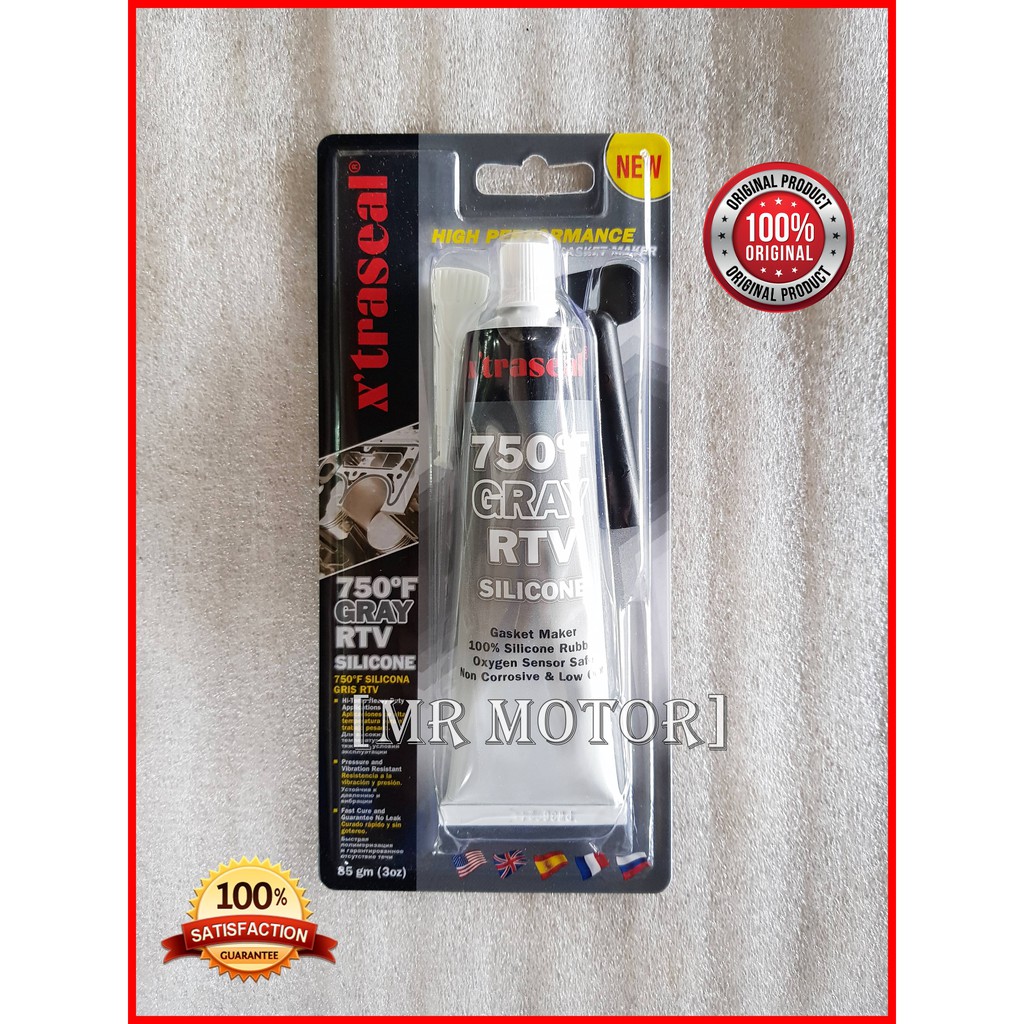 Gam Gasket Xtraseal 85gm 750 F Gray RTV Silicone High Temp (100