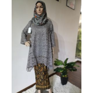 Baju Kurung Lace Dengan Kain Batik Shopee Malaysia