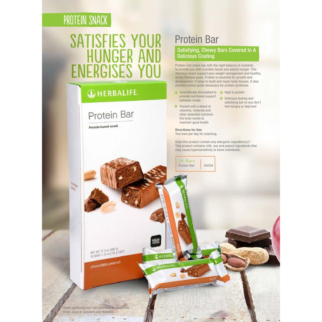 Herbalife Chocolate Peanut Protein Bar 蛋白能量棒 Shopee Malaysia