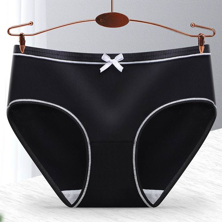 shopee: M-xxlwomen panties spender underwear breathing seamless underwear antibacterial panty seluar dalam Wanita women's underwear (0:2:Colour:Black;1:3:Size:XXL)