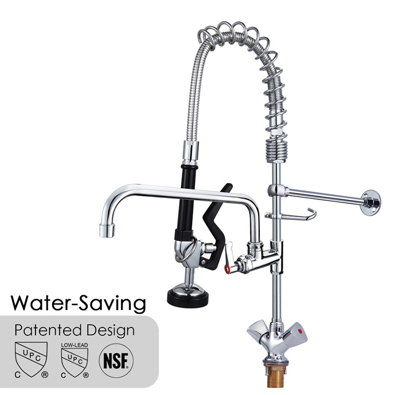 Maxsen Spring Pull Down Kitchen Faucet Dual Spouts 360 Rotation