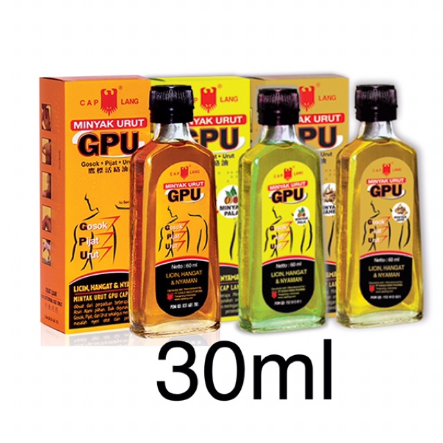 Ready Stock NEW Minyak Urut GPU Gosok Pijat Urut 30ml ...