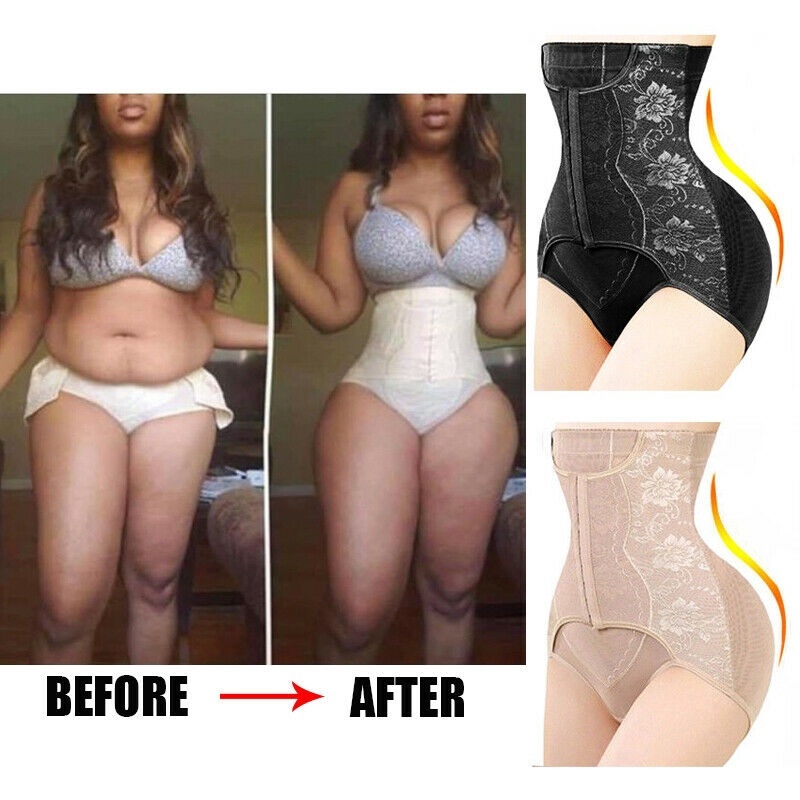 Women S Mid Section Control Body Shaper Hi Waist Shapewear Hold In The Tummy Control Panties Shaping Waist Trainer Shopee Malaysia