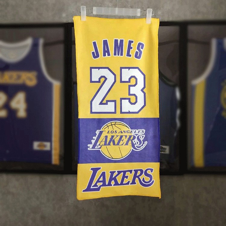 lakers bath towels