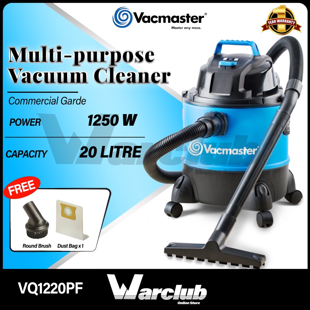 Warclub (100% Original) VACMASTER ( 20L ) WET/DRY VACUUM CLEANER Floor ...