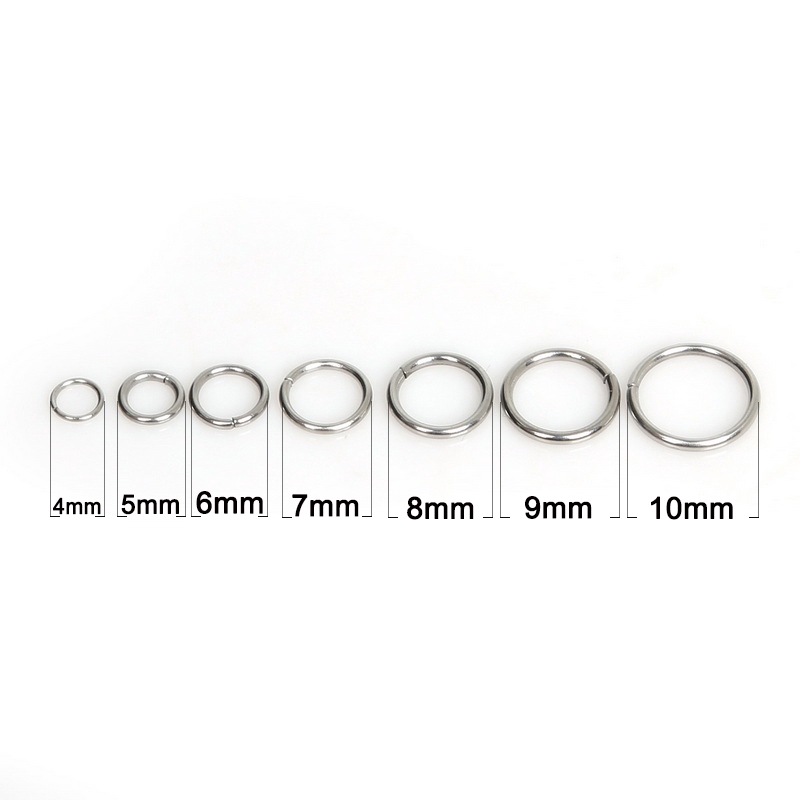 shopee: 200Pcs 4/5/6//7/8/9/10mm Stainless Steel Jump Rings for Jewelry Craft Making (0:0:Size:4mm;:::)