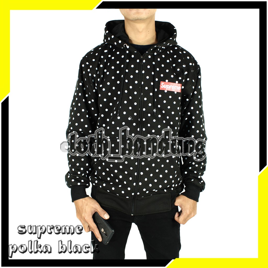huf polka dot hoodie
