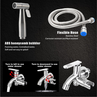 stainless Steel Bathroom Faucet TWO WAY TAP WITH BIDET SET paip tandas ...