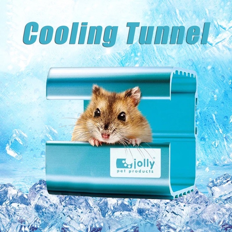 Hamster Pet Cooling House Aluminium Tunnel Plate Home Cool Down Summer Hot Nest Radiating Plate