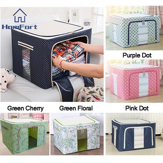 Image of Full Color 74-100 Liters Large Storage Box Foldable Oxford Box Steel Frame