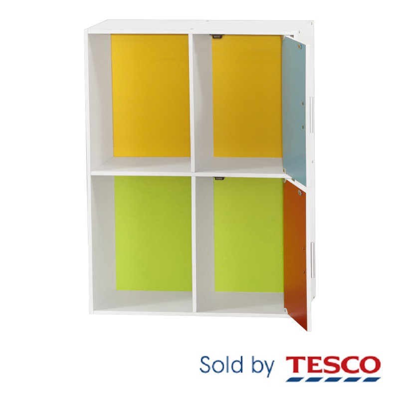 Tesco 2 Door 4 Compartment Shelf Shopee Malaysia