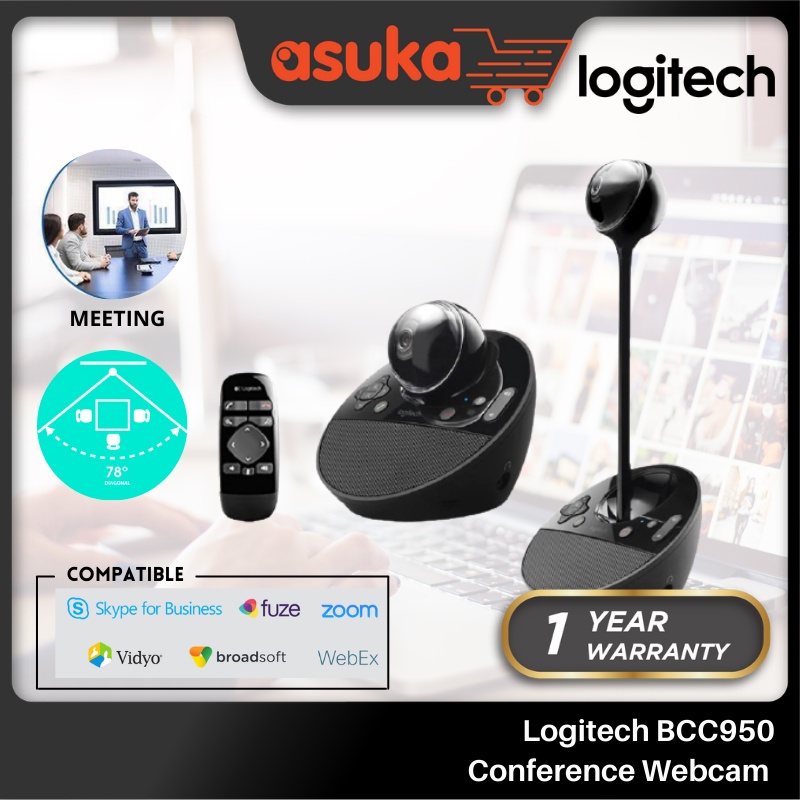 Logitech BCC950 Conference Cam Webcam (Ready Stock)