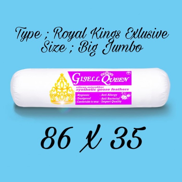 Queen Bolster Large Hotel Bolster Soft Royal Kings (Ok Matic) Shopee