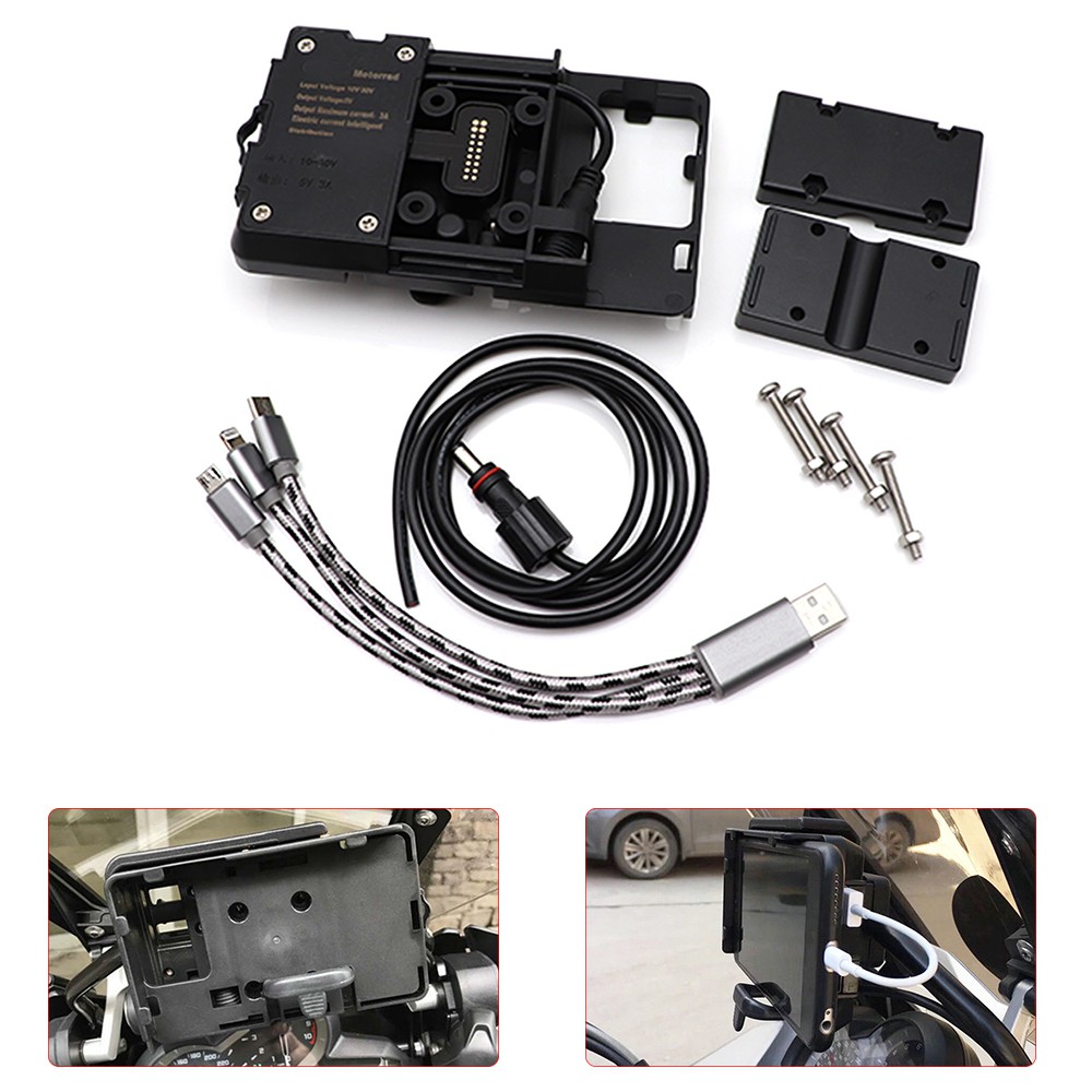 Motorcycl Phone Mount Holder Navigation Bracket For Gps Iphone Samsung Galaxy Special For Bmw R10gs Lc S1000xr R10rs Honda Crf1000l Shopee Malaysia