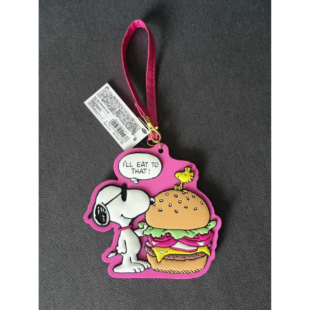 snoopy luggage tag