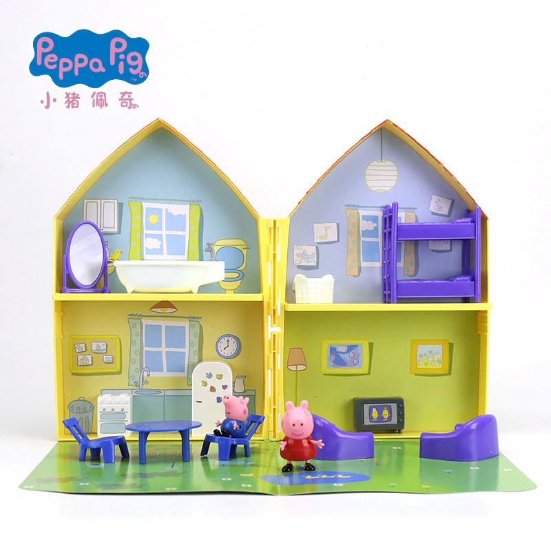 peppa pig wooden dolls house