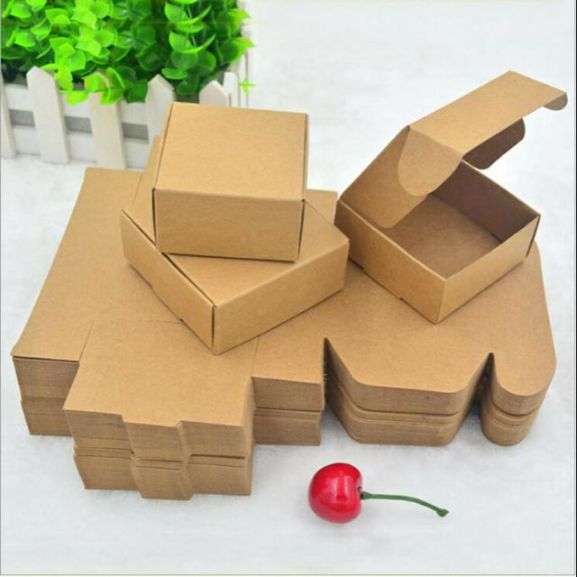 10pcs Craft paper mini box  kotak  mini kertas  kraft 10pcs 