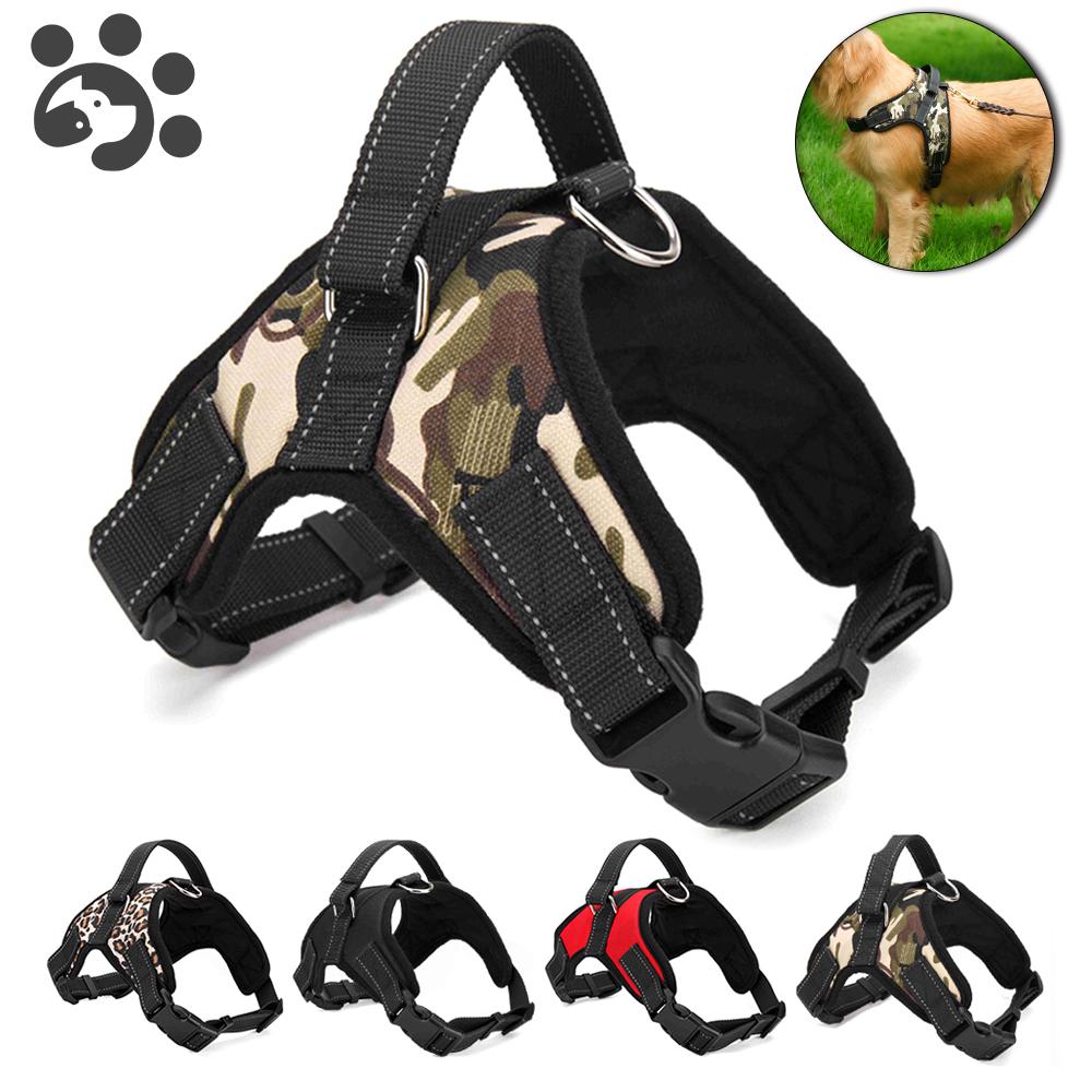 4 Types Dog Harness Reflective Summer Mesh Harnesses for Large Small