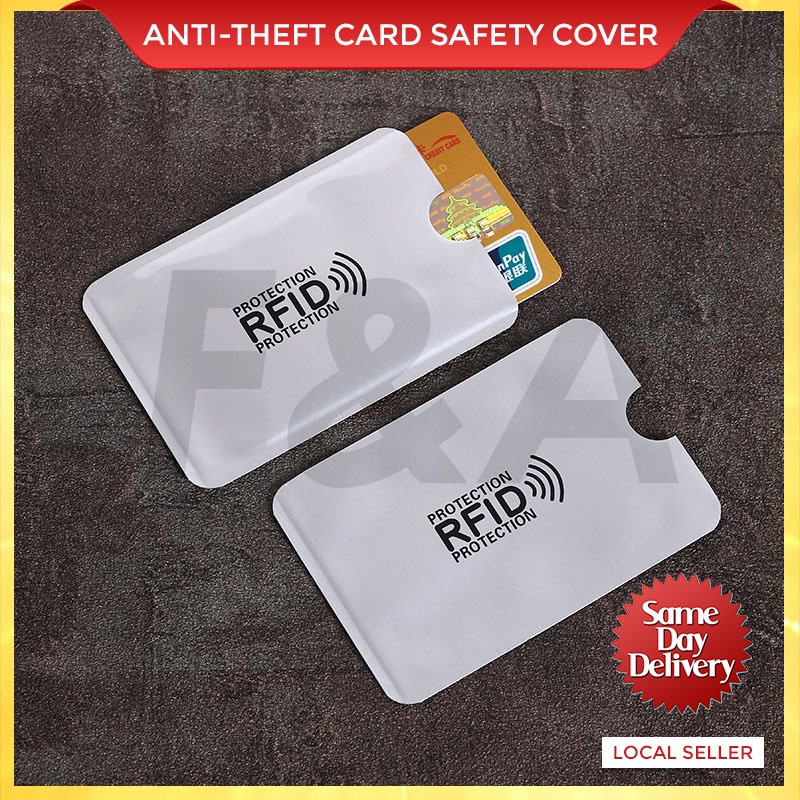 Anti-theft RFIF Card Protector/ Safety Credit Card Wallet Bank Card Case Protector Aluminum Foil Anti-Degaussing Card Co