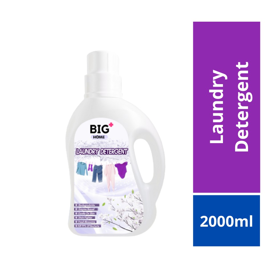 BIG+ Laundry Detergent 2000ml Super Cleaning Biodegradable Enzyme Tough