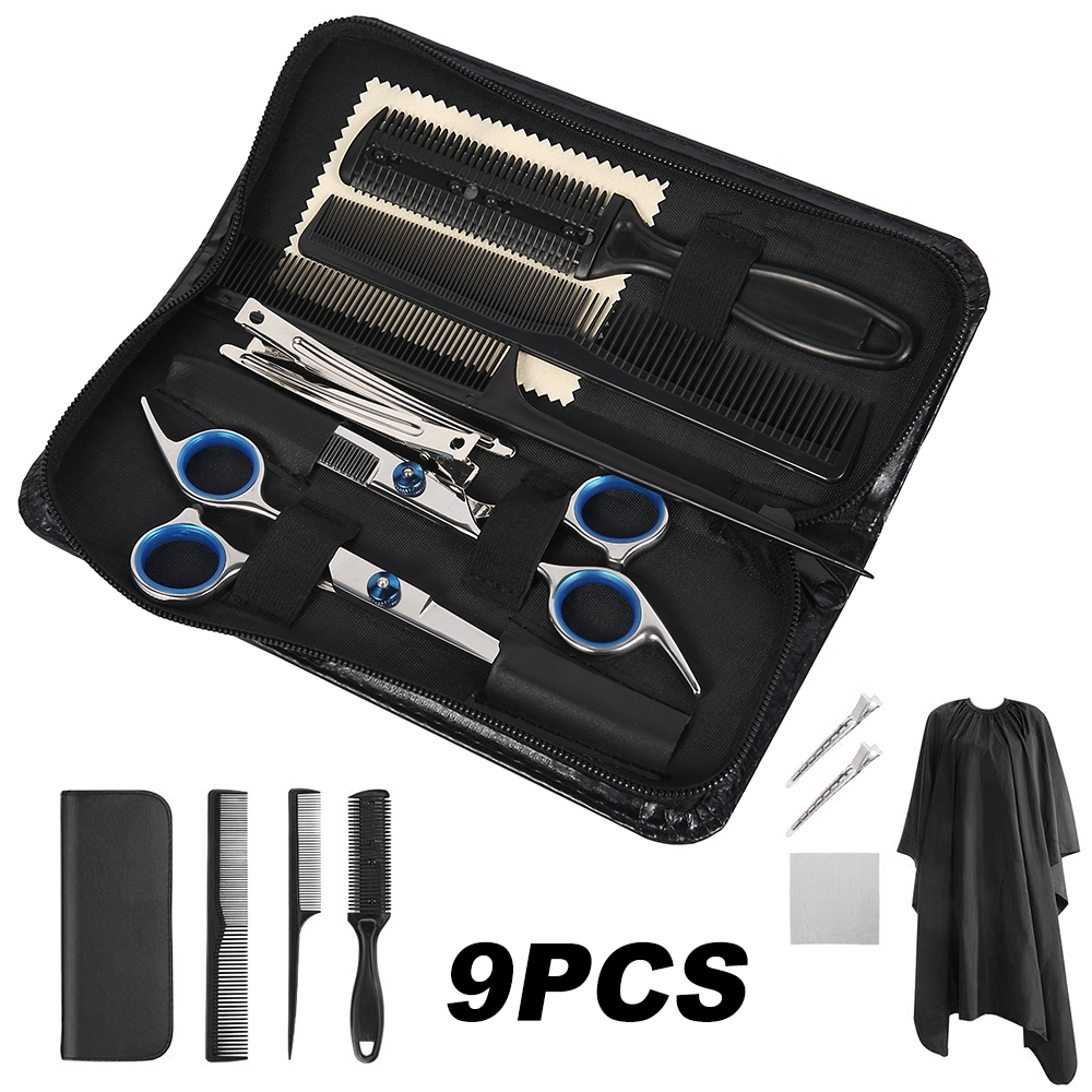 4 7 8 10pcs Pro Salon Hair Barber Scissors Trimmer 