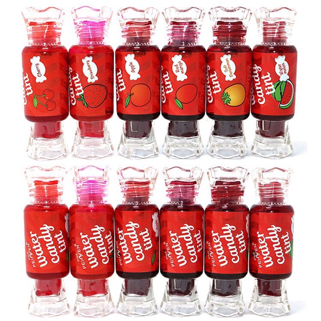 Жидкий тинт. Тинт для губ Water Candy Tint. Бальзам для губ Water Candy Tint. Water Candy Tint оттенки. Sashimi Water Candy Tint 4 Color.