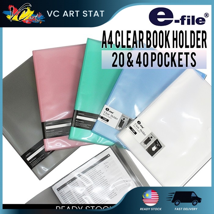 Made in Thailand - E-File Super Thick Waterproof A4 Clear Holder File ...