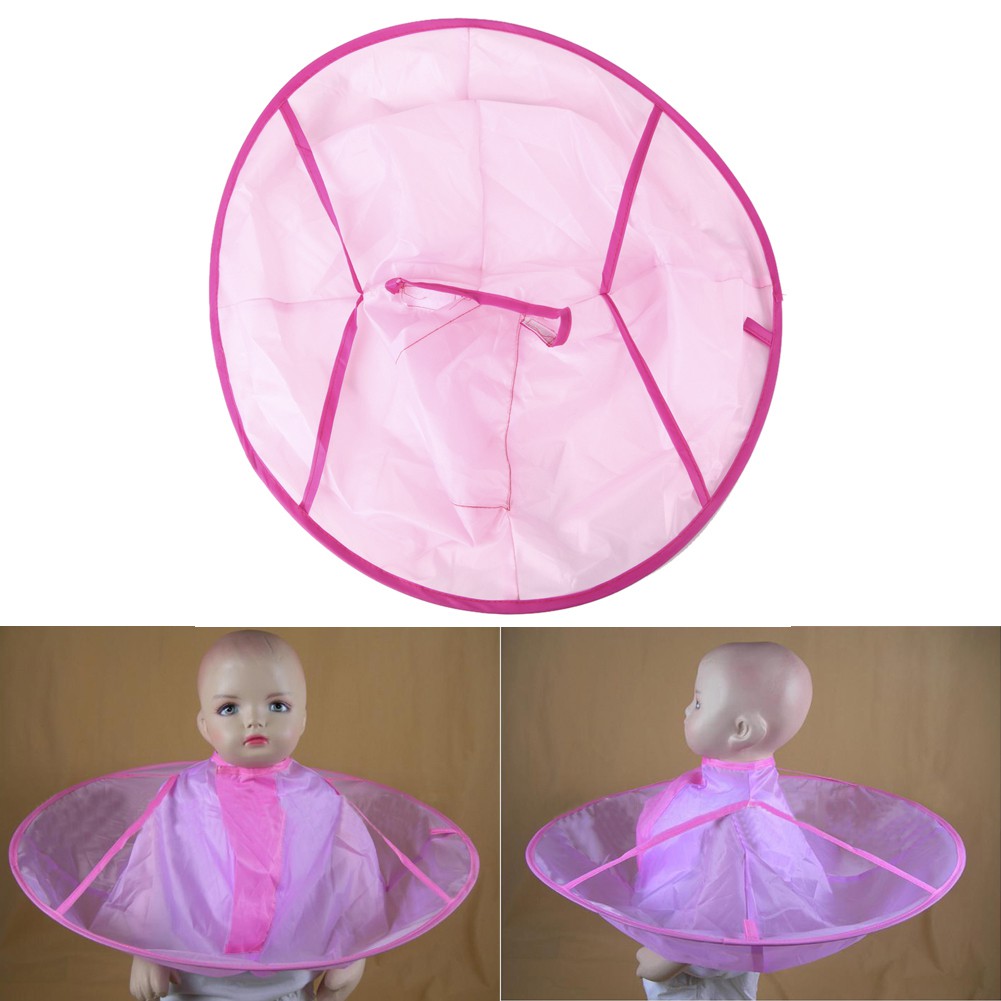 New ﾟ ﾟ 1pc Cartoon Print Kid Haircut Gown Apron Waterproof