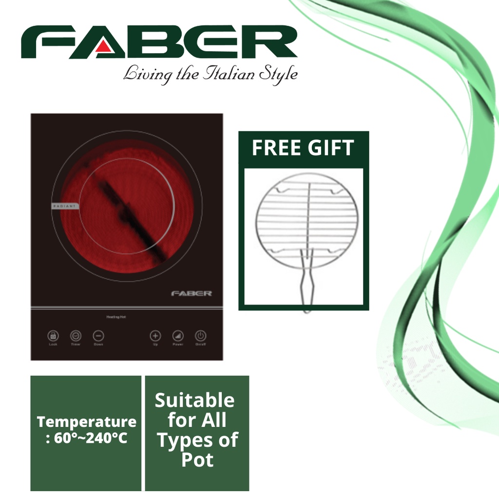 Faber Ceramic Cooker FCC Fornello 2000/FCC Xera MF30 Shopee Malaysia