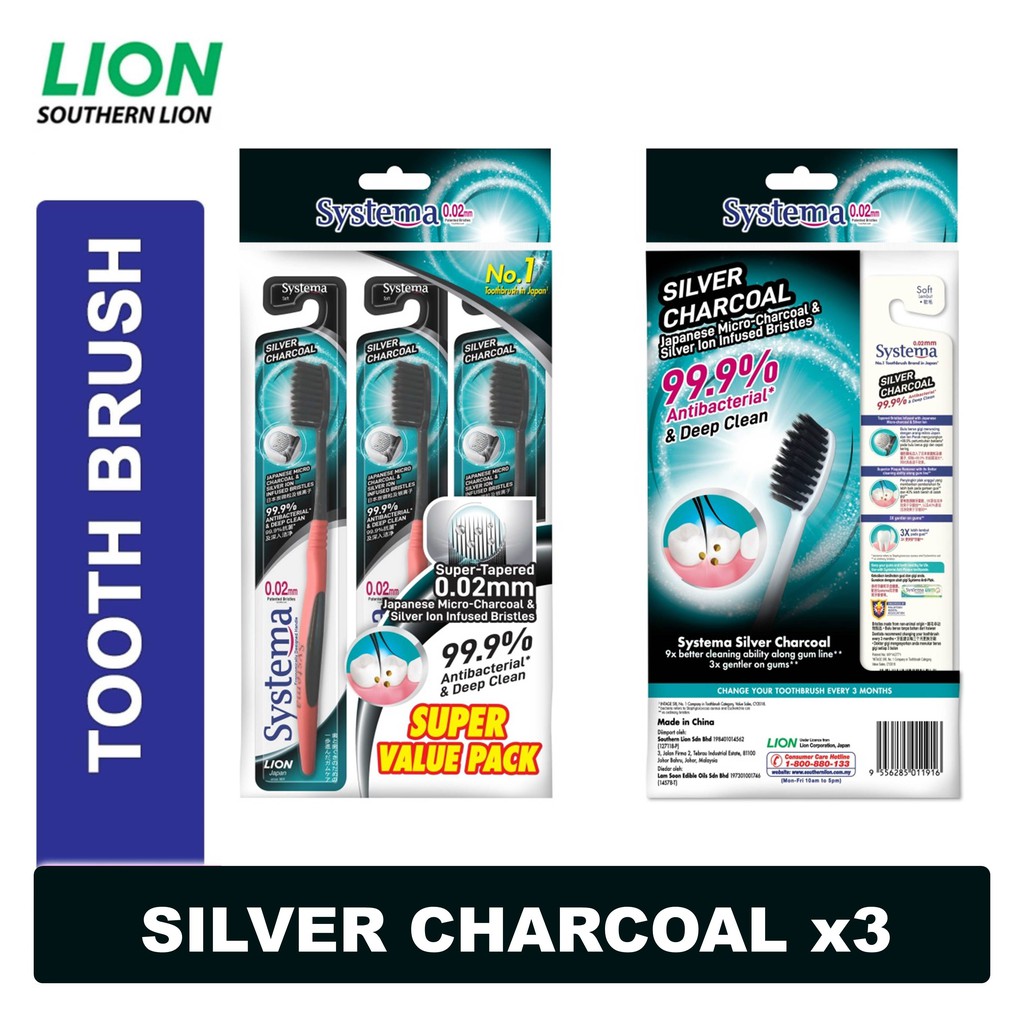 systema charcoal toothbrush