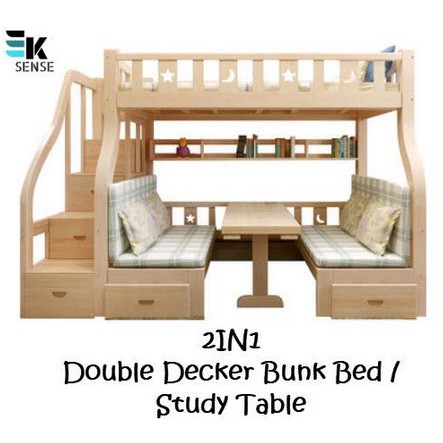 bunk beds with study desk