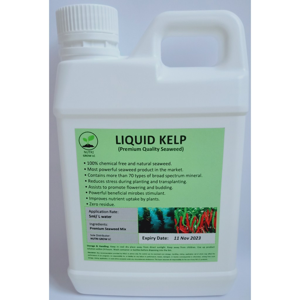 Organic Seaweed Fertilizer For Plants Liquid Kelp Concentrated Fertilizer Australian Technology 1 Litre Shopee Malaysia
