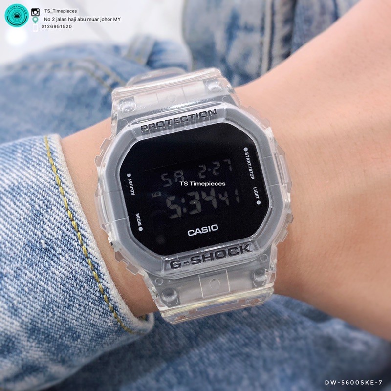 G Shock Transparent Pack Series Dw 5600ske 7d Dw 5600ske 7 Dw 5600ske Dw 5600 Ga 700ske 7 Ga 2100ske 7 Shopee Malaysia