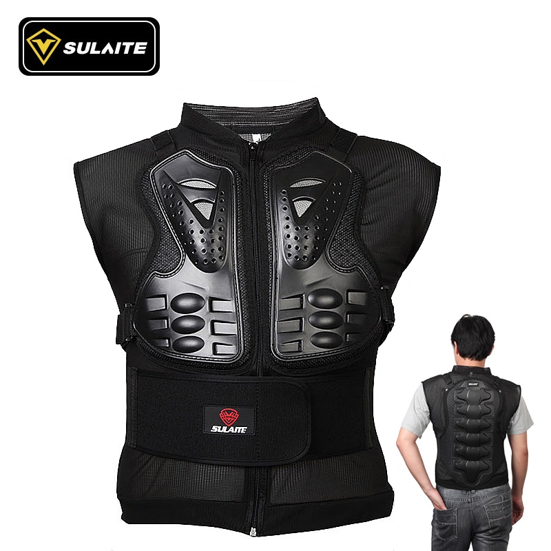 Ready Stock Sleeveless Armors Motorcycle Vest Chest Back Support Body Protective Gear