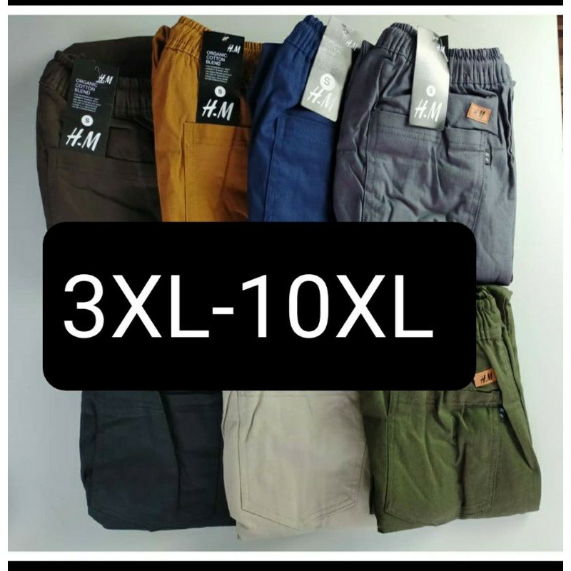 (3xl-10xl)SLACK Pants Plus Size Unisex (Ready Stock).Seluar Saiz Besar Lelaki/Perempuan SLACK Long Pants Men Big Size