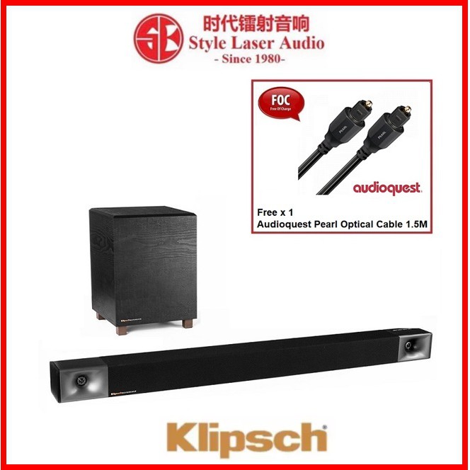 Klipsch 40 2.1 Soundbar Wireless Subwoofer | Shopee