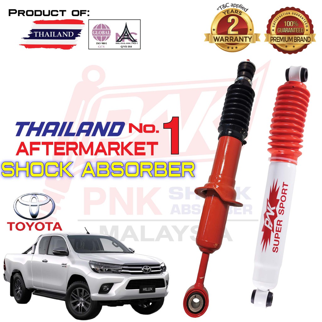 Set Pcs Toyota Hilux Revo Vigo Kun Kun Front Rear Pnk Shock Absorber