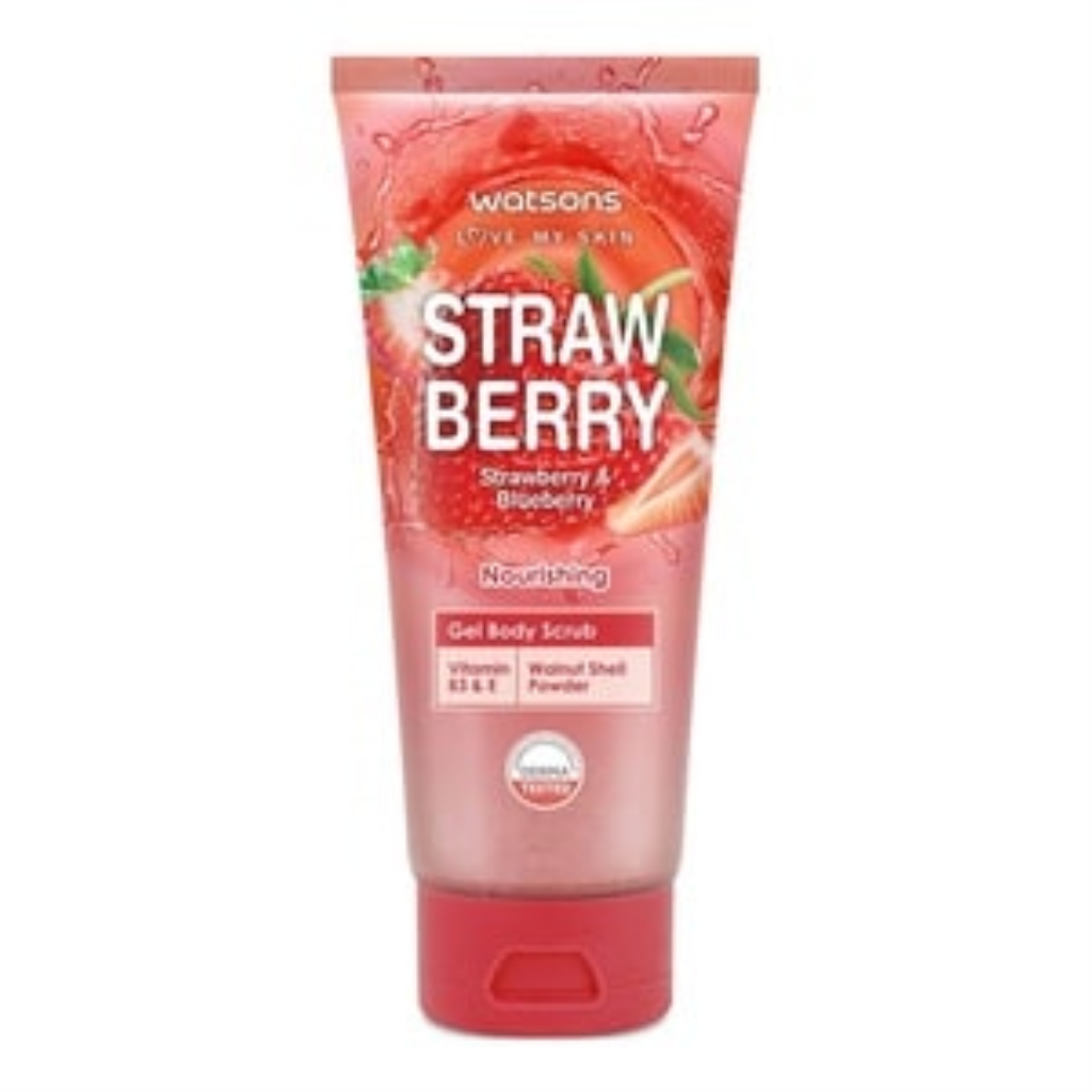 Watsons Gel Body Scrub Strawberry Blueberry 200g Shopee Malaysia