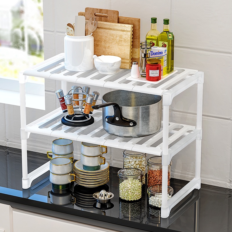 AMIGO Modern Kitchen Under Sink Retractable Rack Shelf | Shopee Malaysia