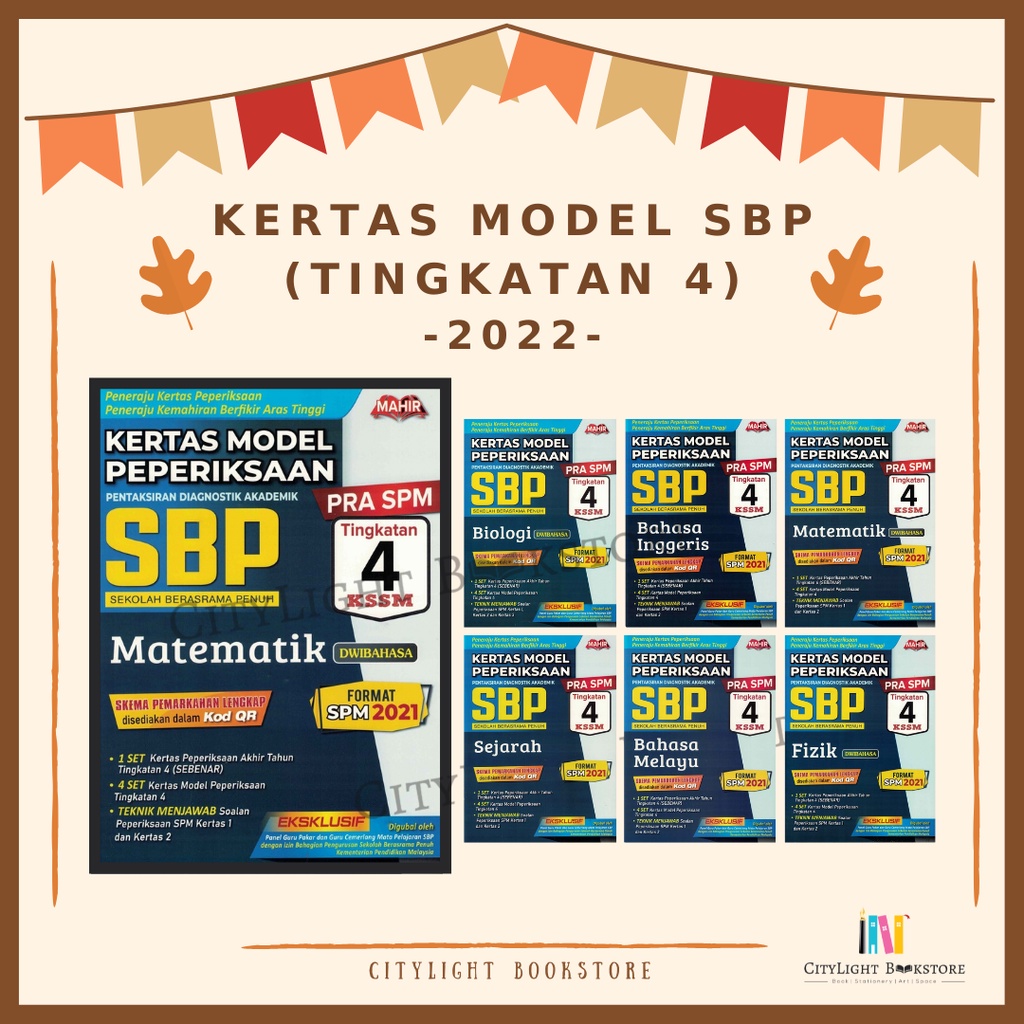 [CITYLIGHT] Buku Latihan: Kertas Model Peperiksaan SBP Tingkatan 4 KSSM ...