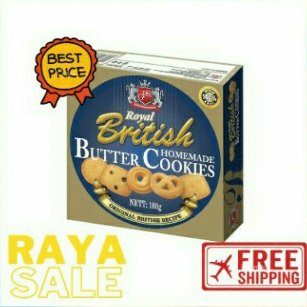 [FREE SHIPPING] [Wedding PROMO] GPR Royal British Butter Cookies 80g
