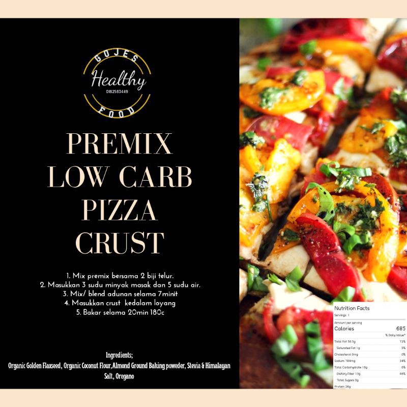New product! Premix Based Pizza Lulus Fasa 1 Diet Atkins
