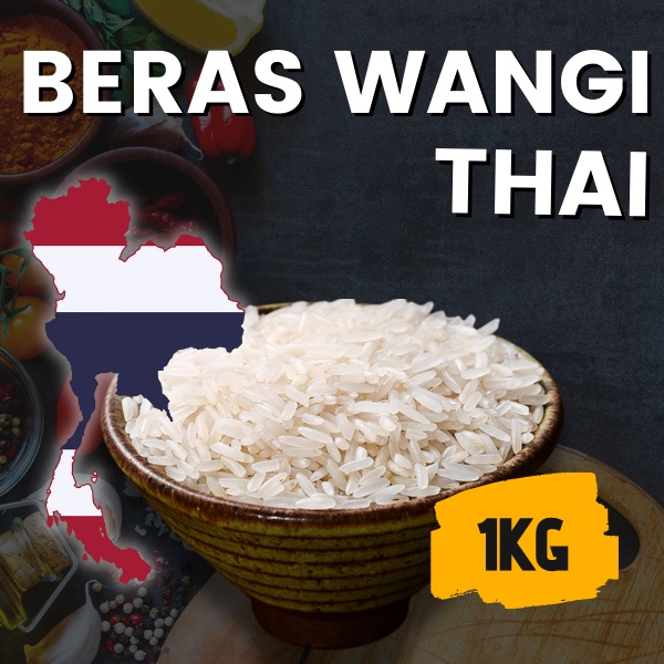 Beras Wangi Thai (1kg) 泰国香米[Harga Borong][Wholesale Price][SHIP WITHIN 24 HOURS]