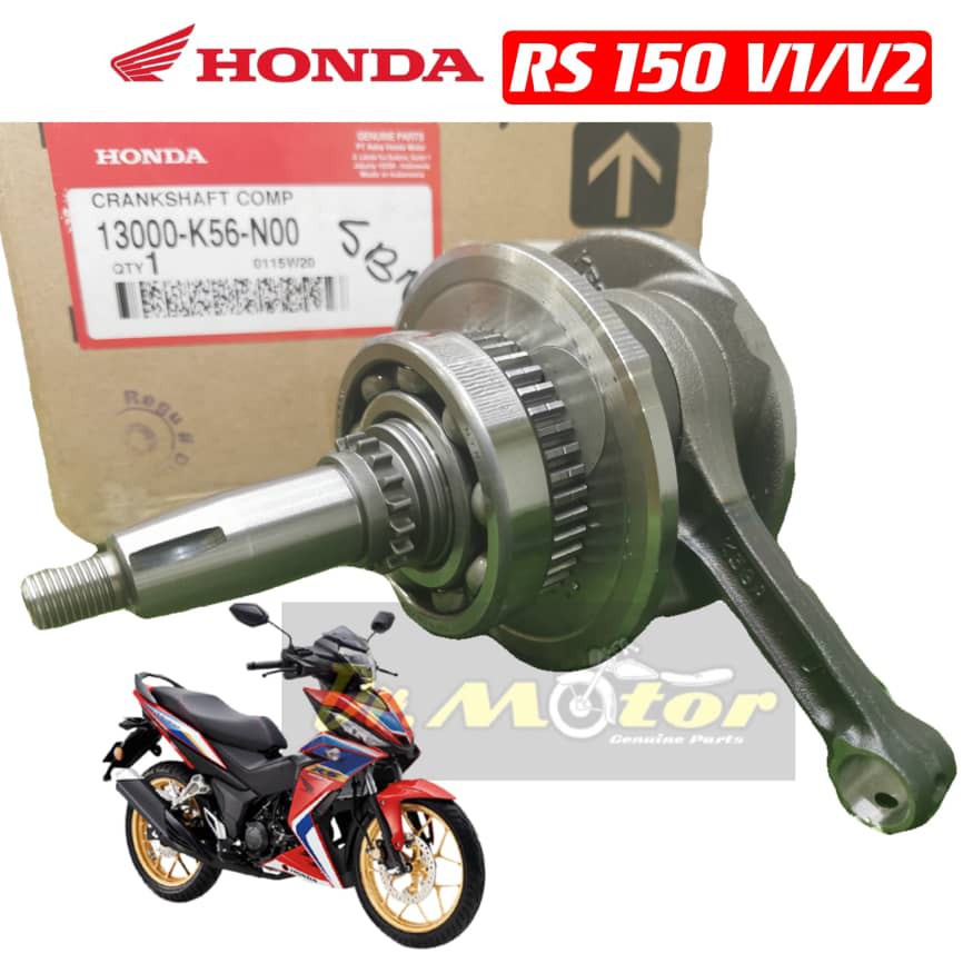 100 Original Honda Rs150 Rsx150 Rsx Rs 150 V1 V2 Crankshaft Assy Crank Krank Sab 13000 K56 N00 8057