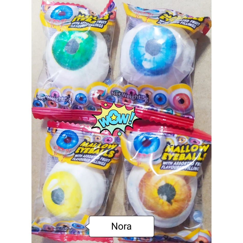 MALLOW EYEBALLS WITH ASSORTED FRUIT FLAVOURED FILLINGS HALAL Shopee
