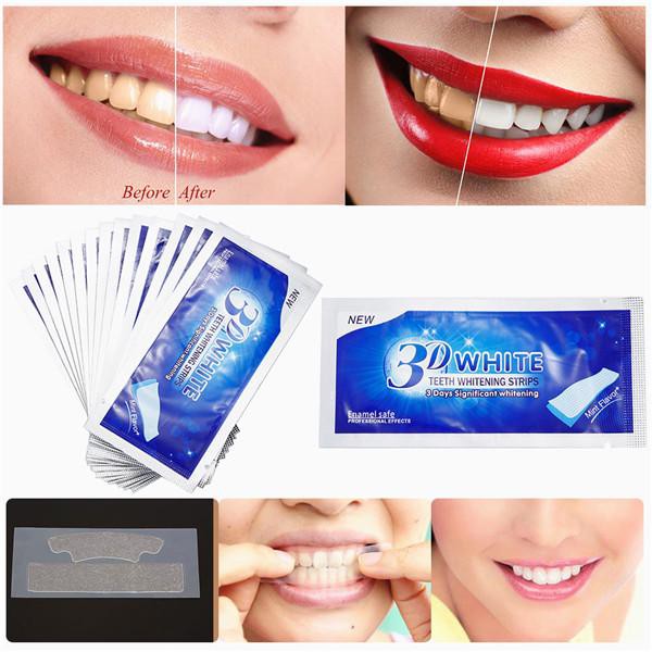 One Piece Care 3D White Gel Teeth Whitening Strips Oral Hygiene tooth