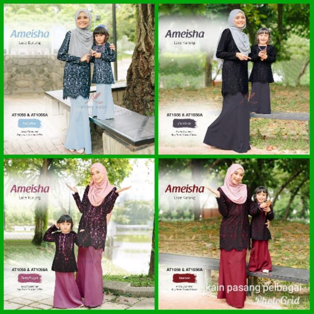 Baju Raya AT1056 Ameisha Lace Kurung Baju Kurung Baju Raya AT1056 Ameisha Lace Kurung Baju Kurung