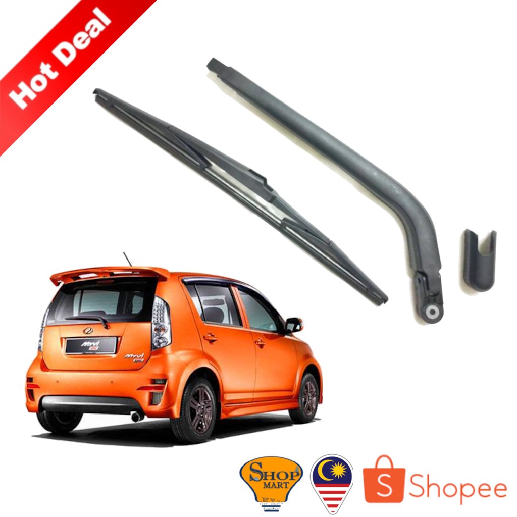 PERODUA MYVI FULL SET REAR WIPER Wiper Blade with Wiper Arm Rear